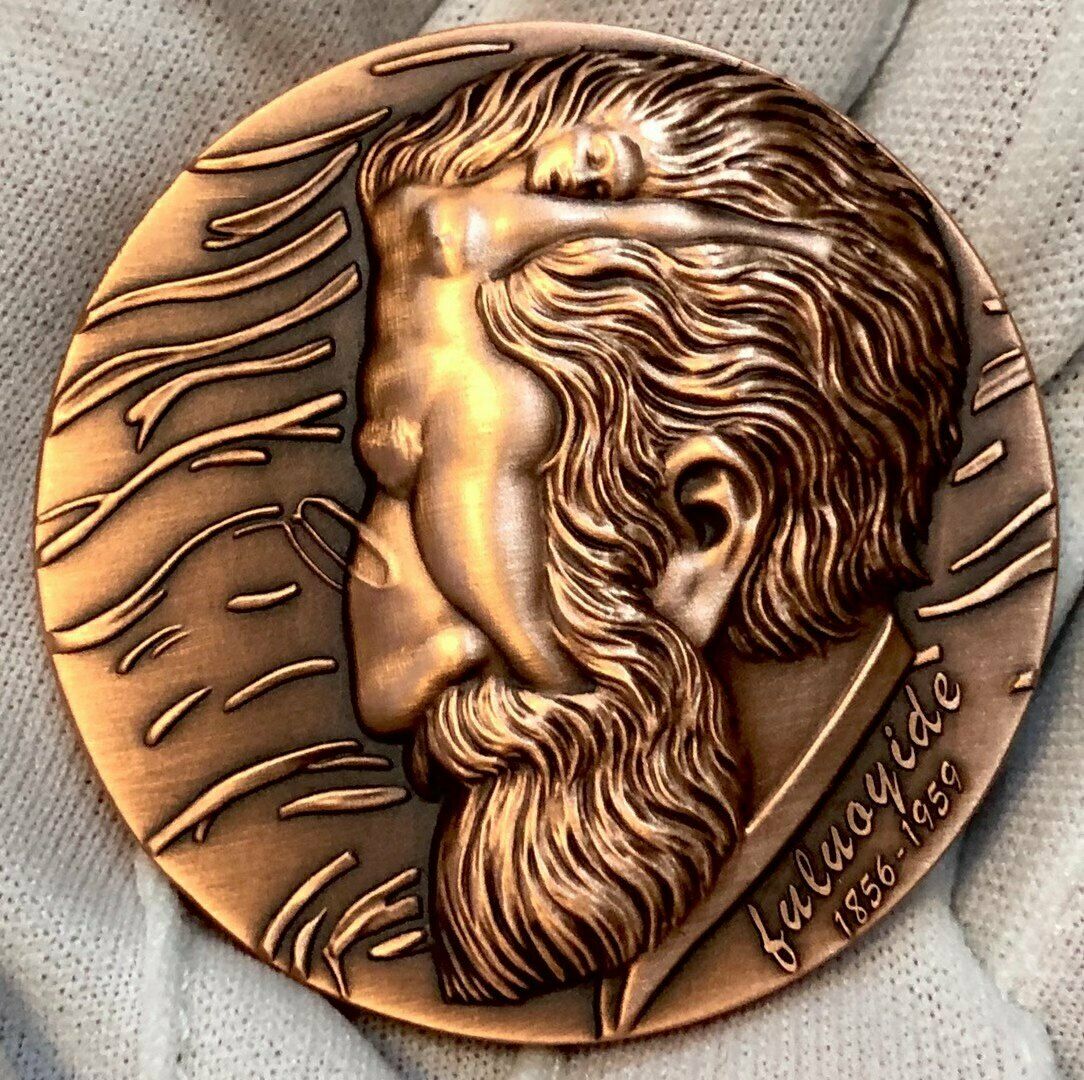 A Pair of 2016 China 45mm Brass and Copper Medals - Sigmund Freud - Fresh Stock Dated February 2026