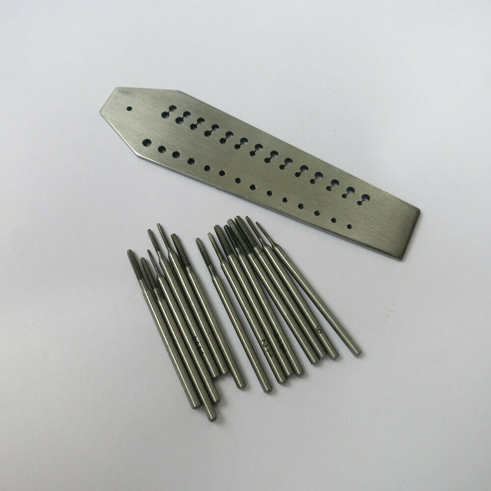 GF1123A TWatch Repair Tool Tap and Die Set 0.7mm to 2.00mm Steel Screw Plate - Fresh Stock Dated February 2026