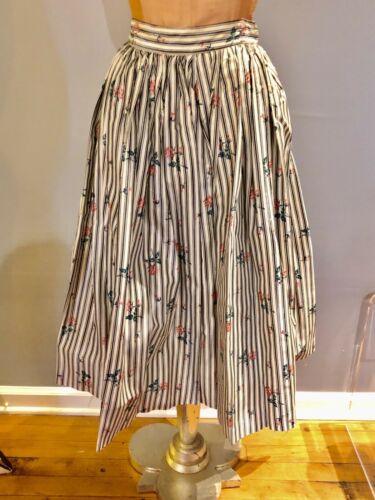 1950s vintage taffeta circle skirt w cummerbund Roses & Stripe  Rockabilly - Fresh Stock Dated February 2026