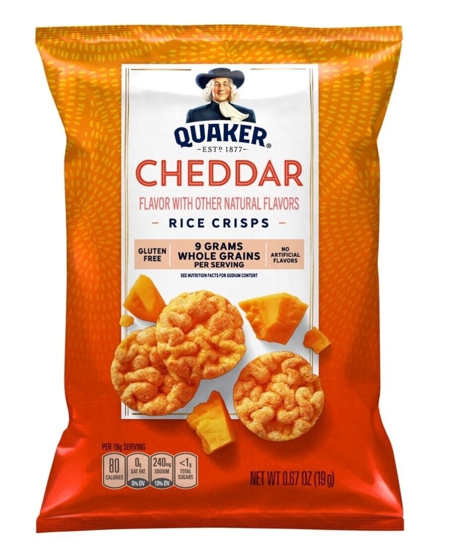 Quaker Rice Crisp Variety Pack 36 Count Snack NEW, Free Shipping! - Fresh Stock Dated February 2026
