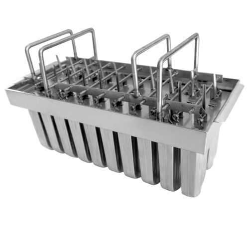 20pcs Stainless Steel Molds Industrial Ice Lolly Popsicle Ice Cream With Sticks - Fresh Stock Dated December 2025