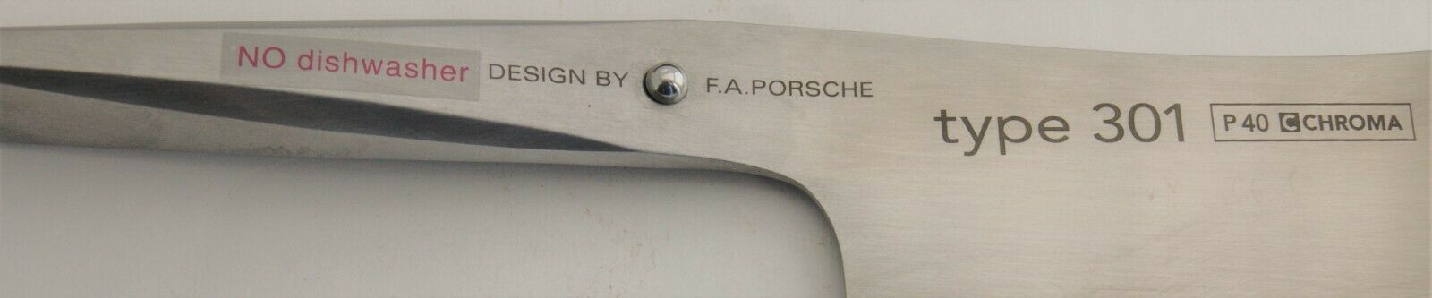 Chroma F. A. Porsche 301 Japanese Steel Chef's Knife with Original Box and Paper - Fresh Stock Dated December 2025