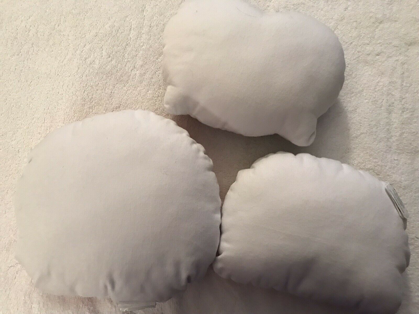 Pillowfort Food Fight Pillow Set - 3 Pillows & Bag- Hamburger Donut Pretzel -New - Fresh Stock Dated December 2025