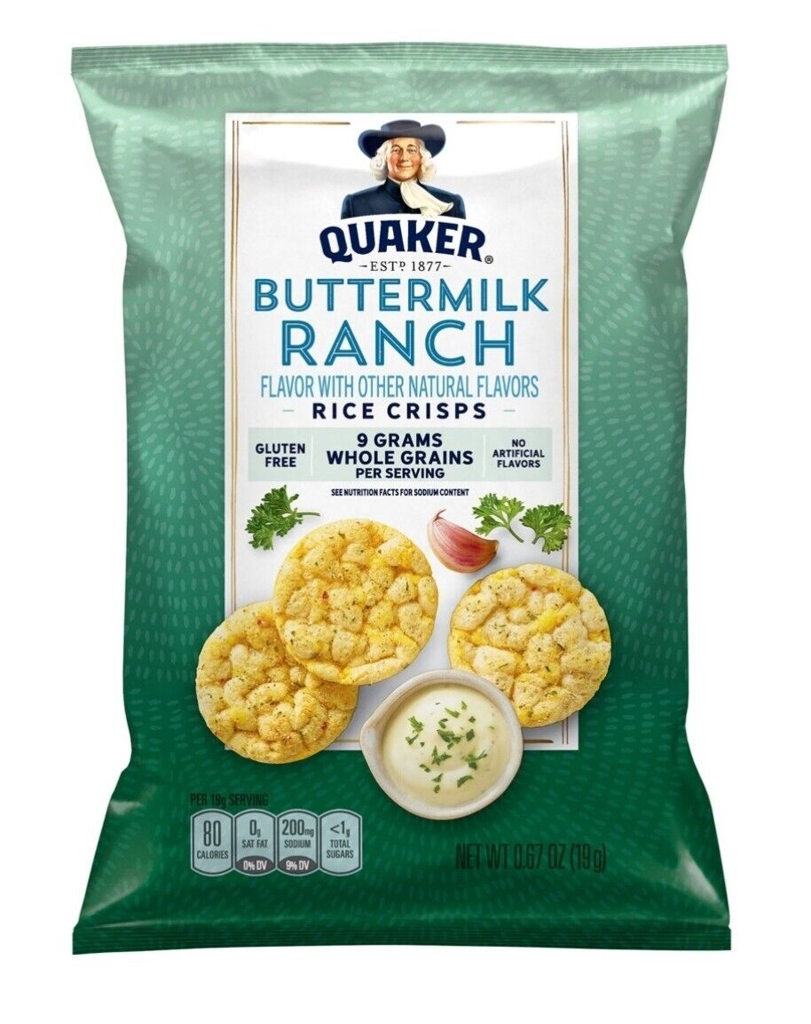 Quaker Rice Crisp Variety Pack 36 Count Snack NEW, Free Shipping! - Fresh Stock Dated February 2026