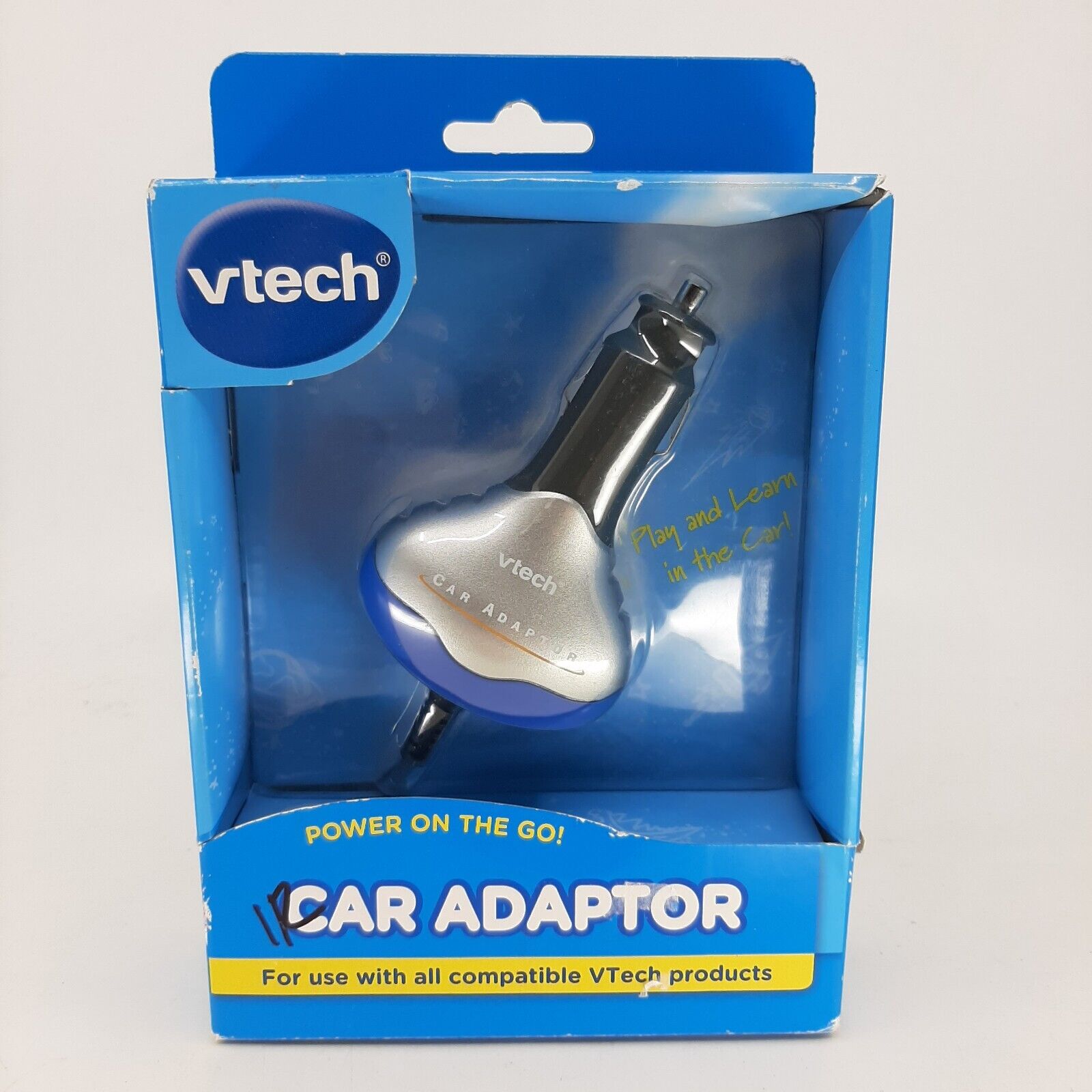 Vtech Car Adaptor For All Compatible Vtech Products NEW in Package - Fresh Stock Dated February 2026