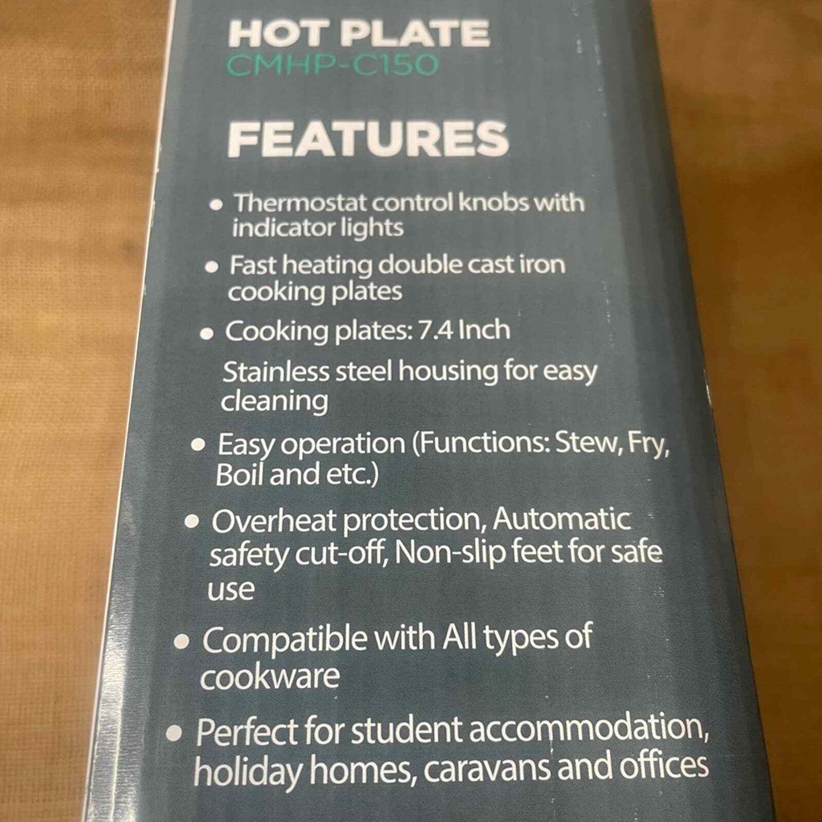 Cusimax CMHP-C150 Hot Plate - Fresh Stock Dated February 2026