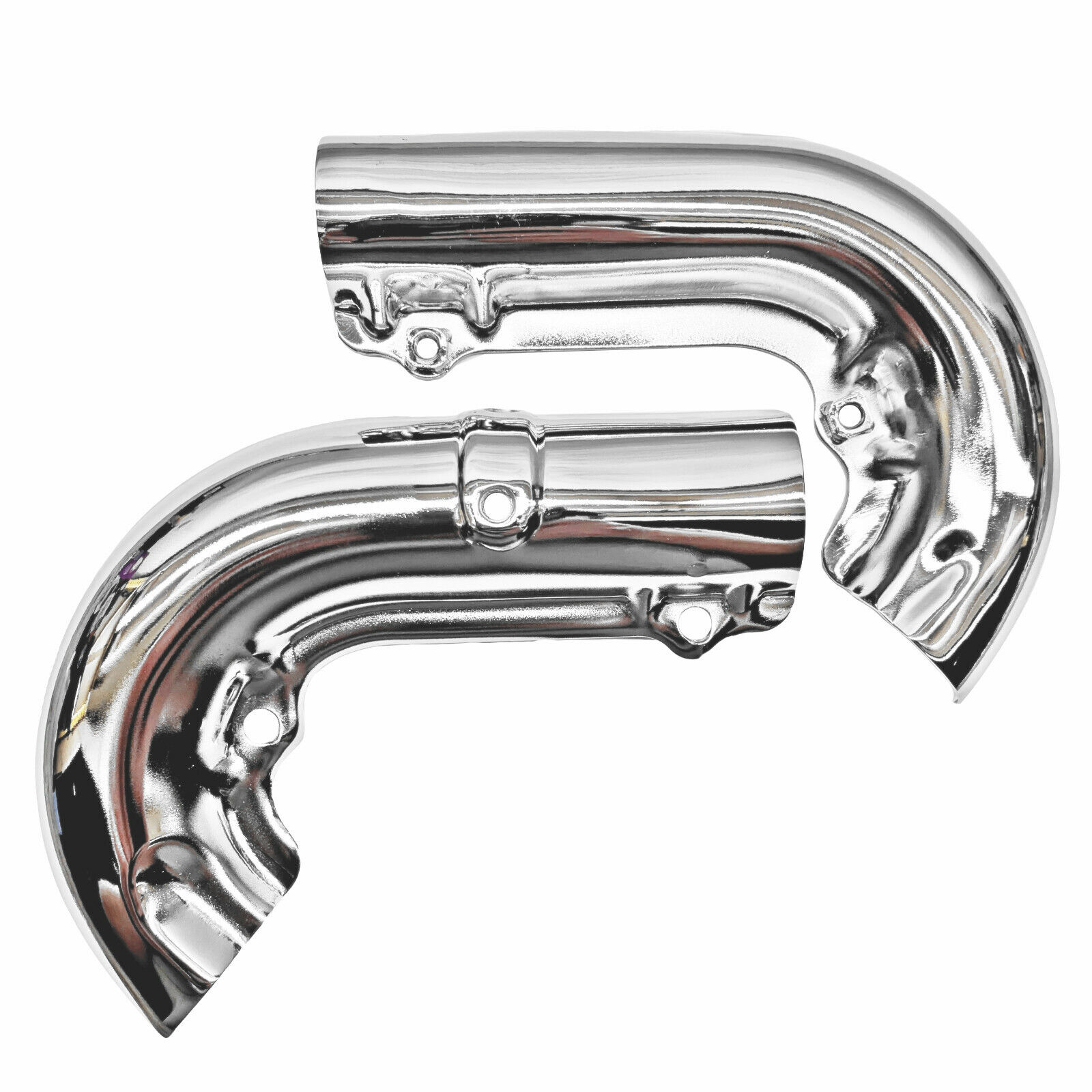 Honda CT90 Complete Exhaust Heat Shield Set Front Rear Header 70-79 Muffler Pipe - Fresh Stock Dated February 2026