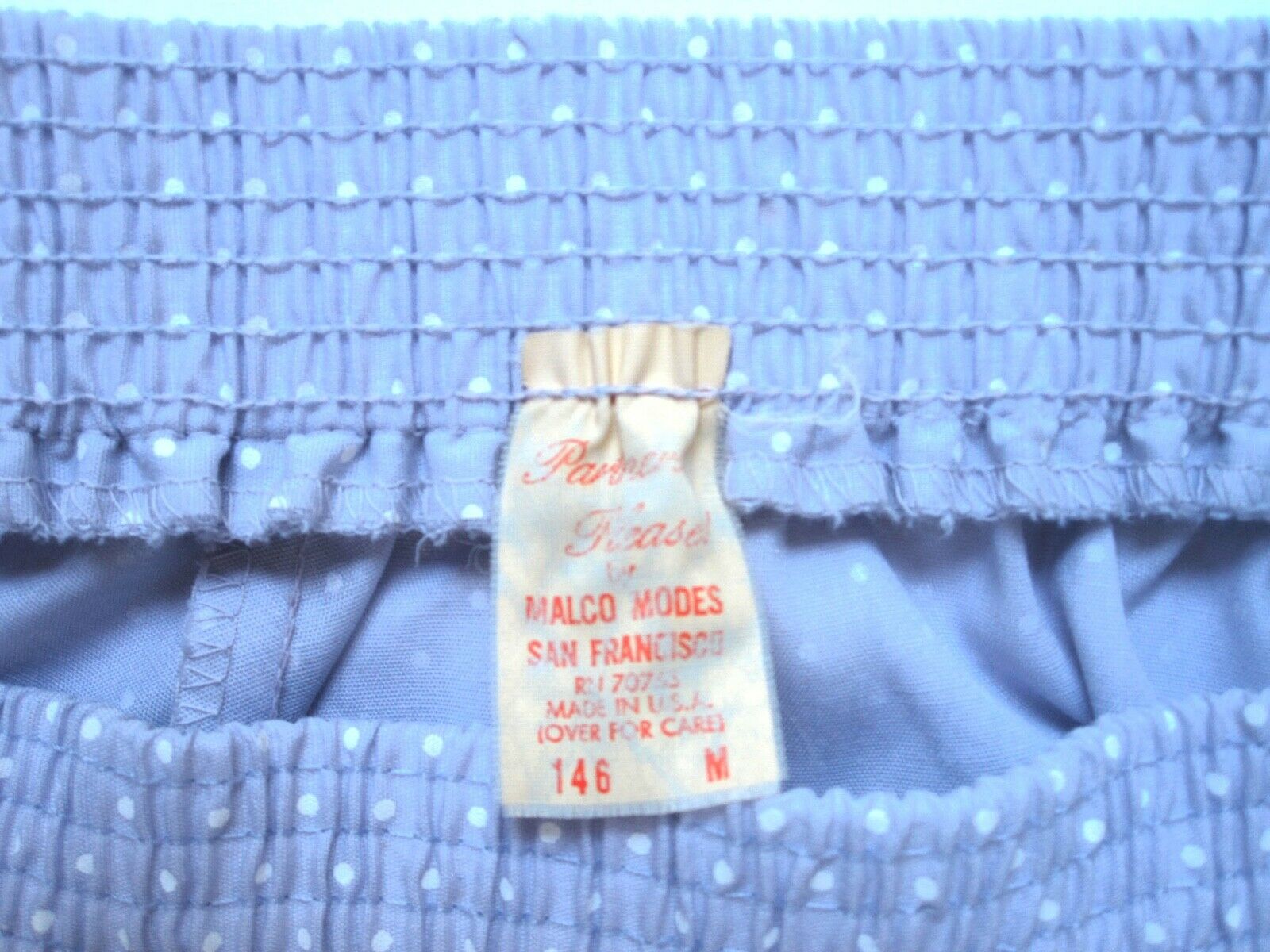 Vtg Malco Modes San Francisco Lavender w Dots Ruffled Lace Square Dance Skirt M - Fresh Stock Dated February 2026
