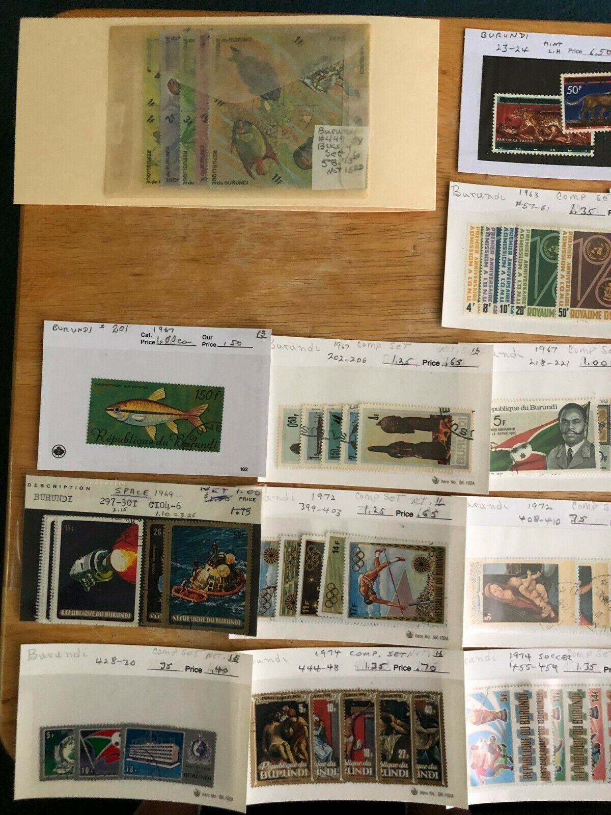 Burundi Lot, MNH (a few), Mh (some), Used (Primarily) - Fresh Stock Dated December 2025