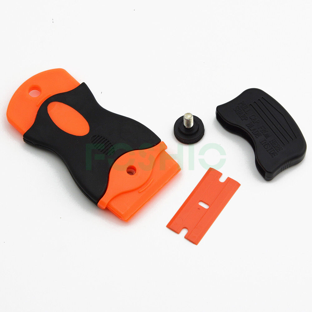 Retractable Razor Scraper, Plastic Double Edged Blades Spatula Removal Cleaning - Fresh Stock Dated February 2026