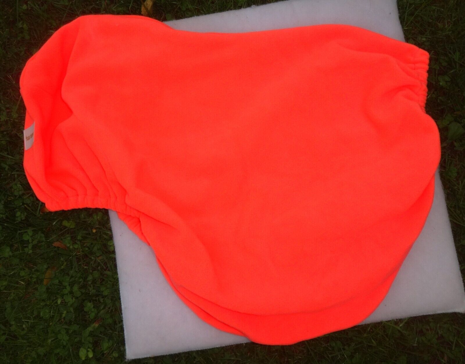 TGW RIDING English Saddle Cover - CORAL/ORANGE - Soft Material - GREAT! - Fresh Stock Dated December 2025