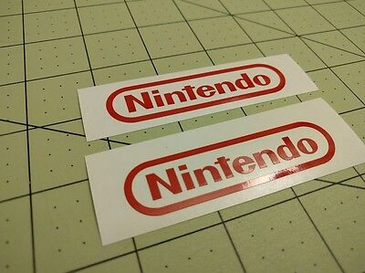 4 pack- Wii N64 SNES NES Nintendo Vinyl Sticker Decal Red 3
