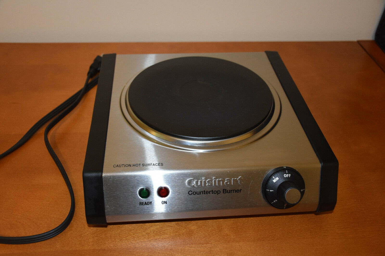 Cuisinart Single Cast Iron Electric Burner CB-30 Hot Plate Pre owned Tested! - Fresh Stock Dated December 2025
