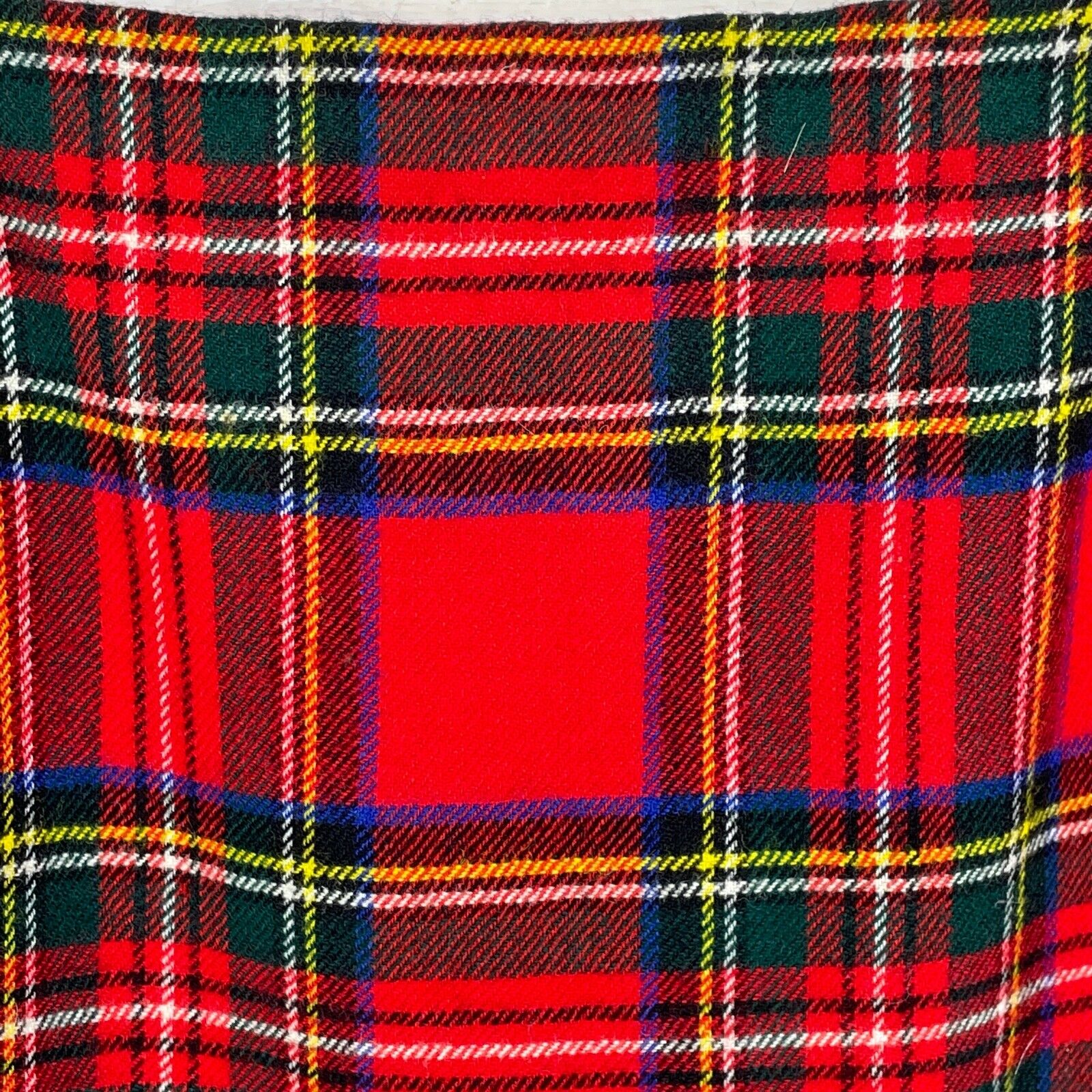 Vintage Kinloch Anderson Scotland Red Plaid Long Wool Skirt Women's Size 12 - Fresh Stock Dated March 2026