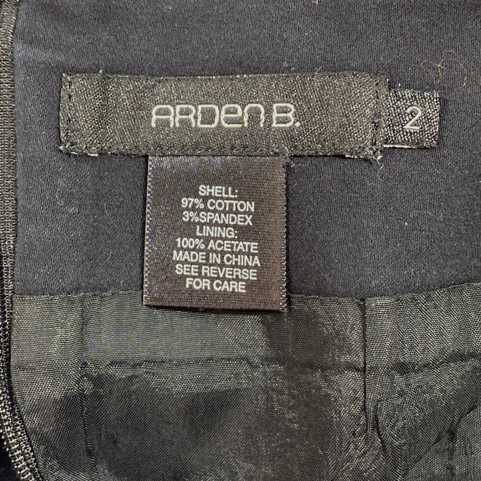 Vintage Arden B Womens 2 Skirt Black Pencil 90's Office Academia Career - Fresh Stock Dated March 2026