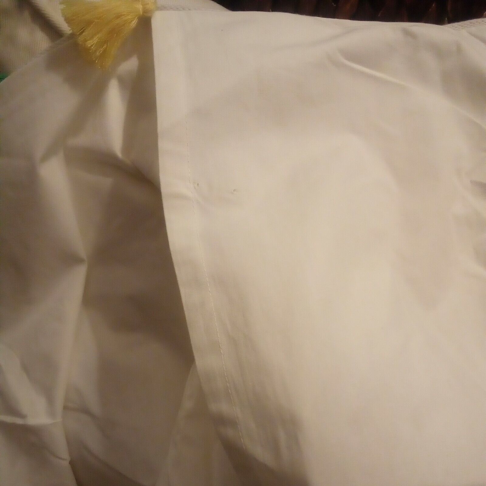 NEW Pottery Barn Teen Tassel Standard Sham Multi Rainbow Colored White Cotton - Fresh Stock Dated February 2026