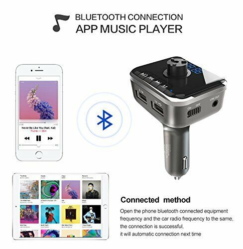Wireless In-Car Bluetooth FM Transmitter Radio Adapter, FM Transmitter Aux Worke - Fresh Stock Dated February 2026