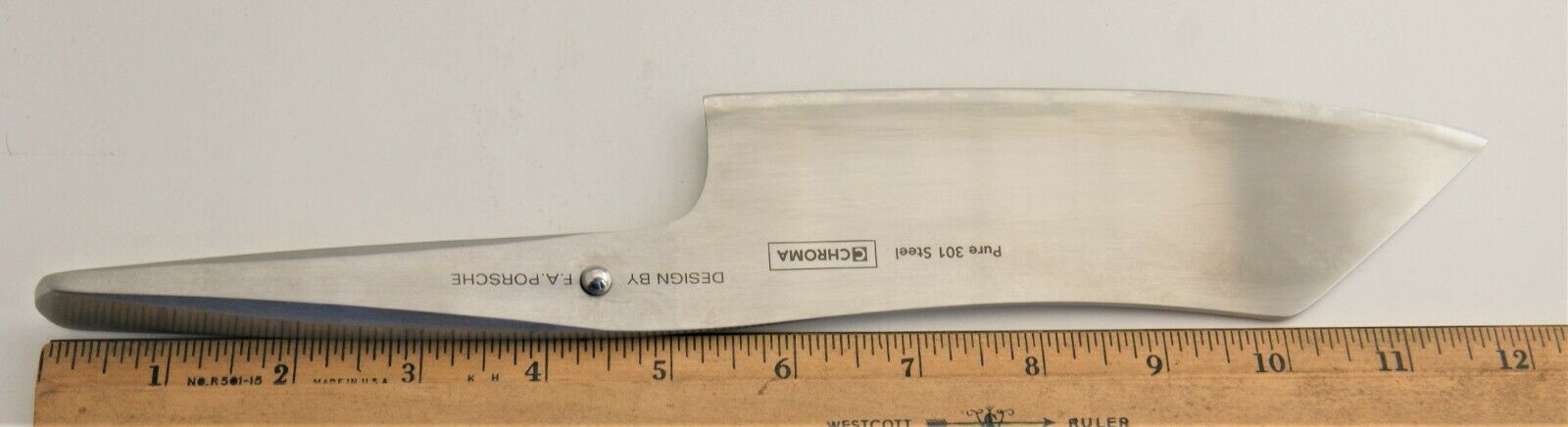 Chroma F. A. Porsche 301 Japanese Steel Chef's Knife with Original Box and Paper - Fresh Stock Dated December 2025