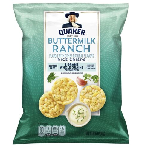 36-Quaker Rice Cakes Crisps Variety CASE 100cal Healthy Snack Gluten Free Chips - Fresh Stock Dated December 2025