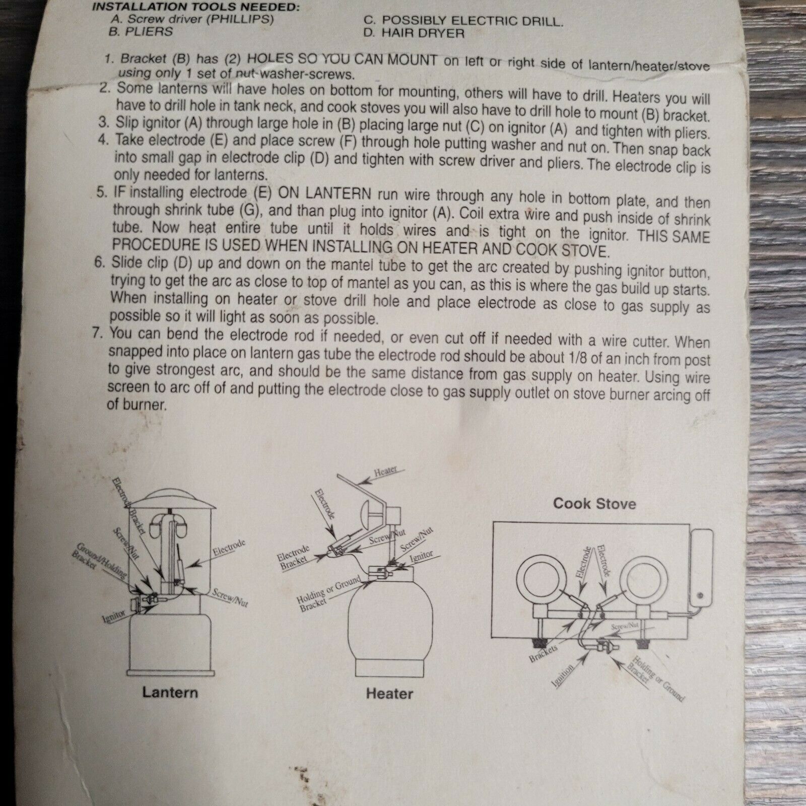 Hansens No Match Inc Electric Ignitor For Lanterns Heaters Cook Stoves NOS - Fresh Stock Dated February 2026