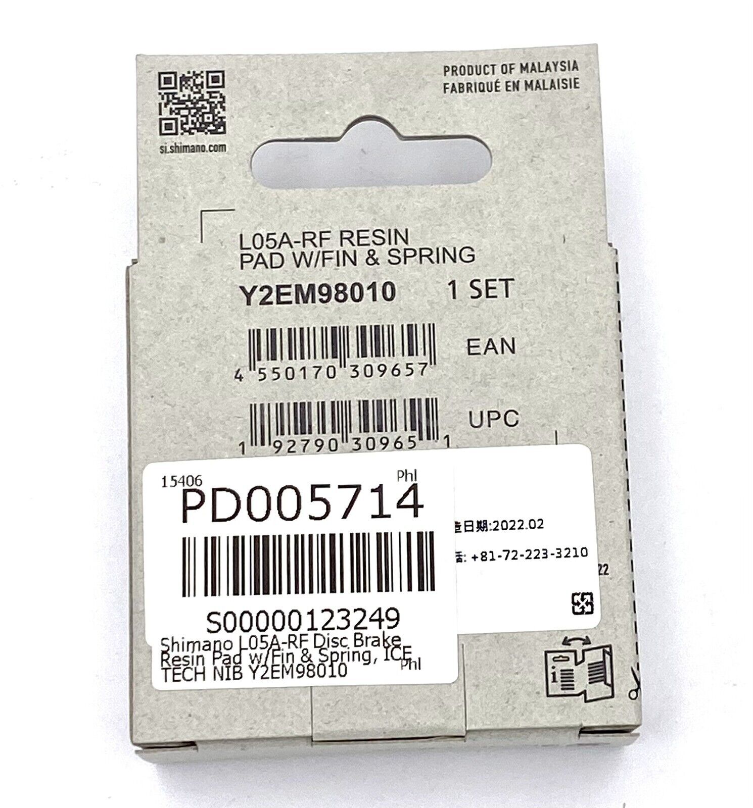 Shimano R9270/R8170/R9170/R8070 L05A Disc Brake Resin Pad ICE TECH Y2EM98010 - Fresh Stock Dated February 2026
