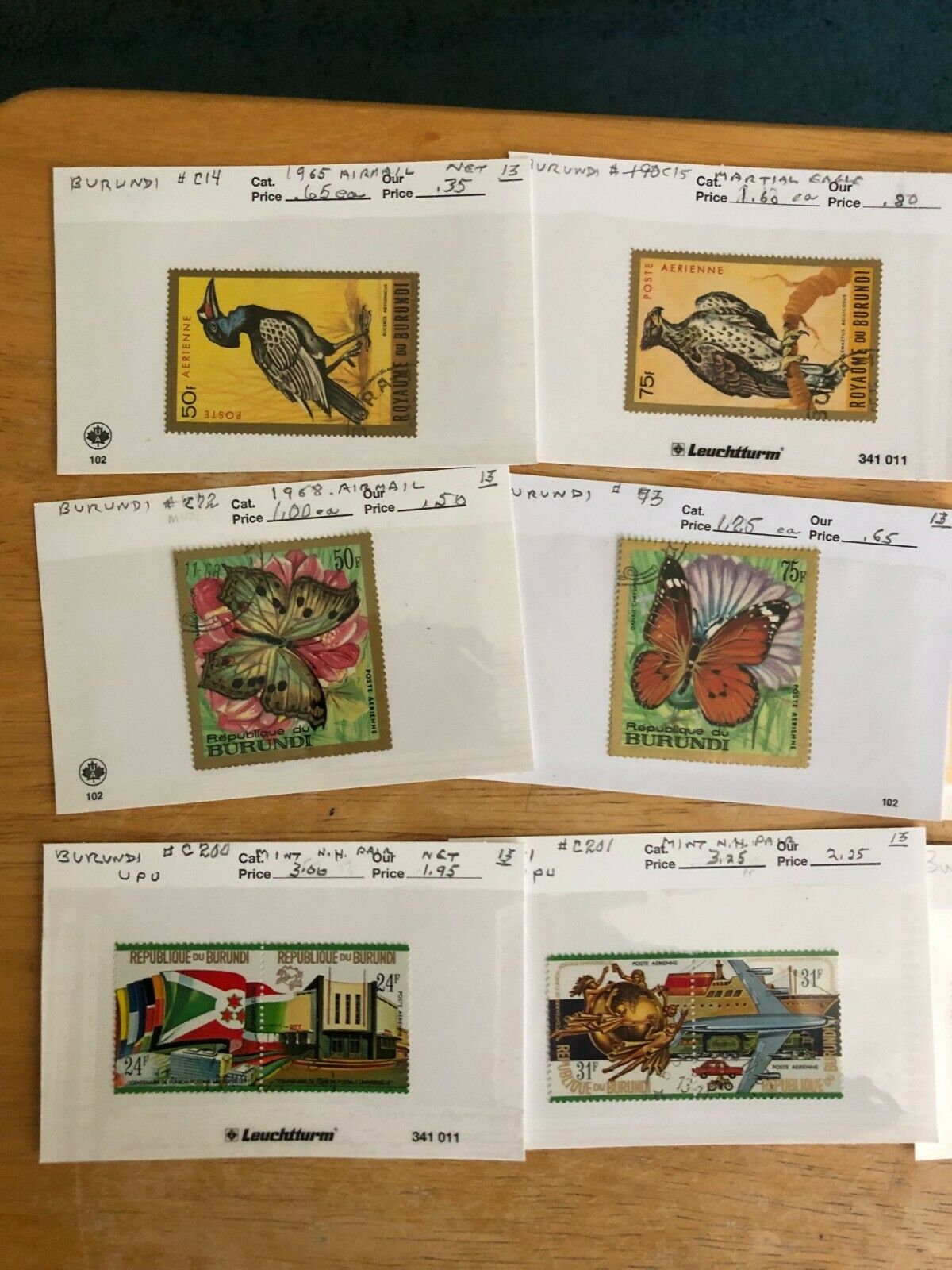 Burundi Lot, MNH (a few), Mh (some), Used (Primarily) - Fresh Stock Dated December 2025