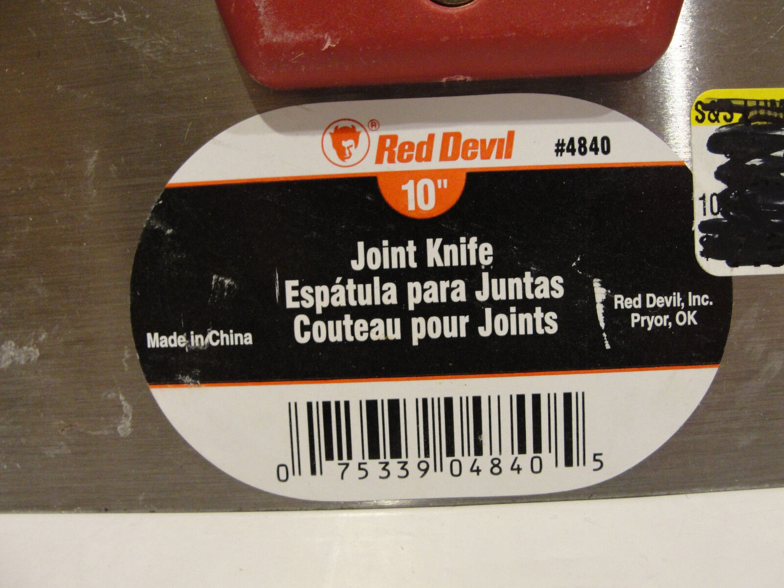 Red Devil 10-Inch Professional Joint Knife, # 4840 - Fresh Stock Dated February 2026