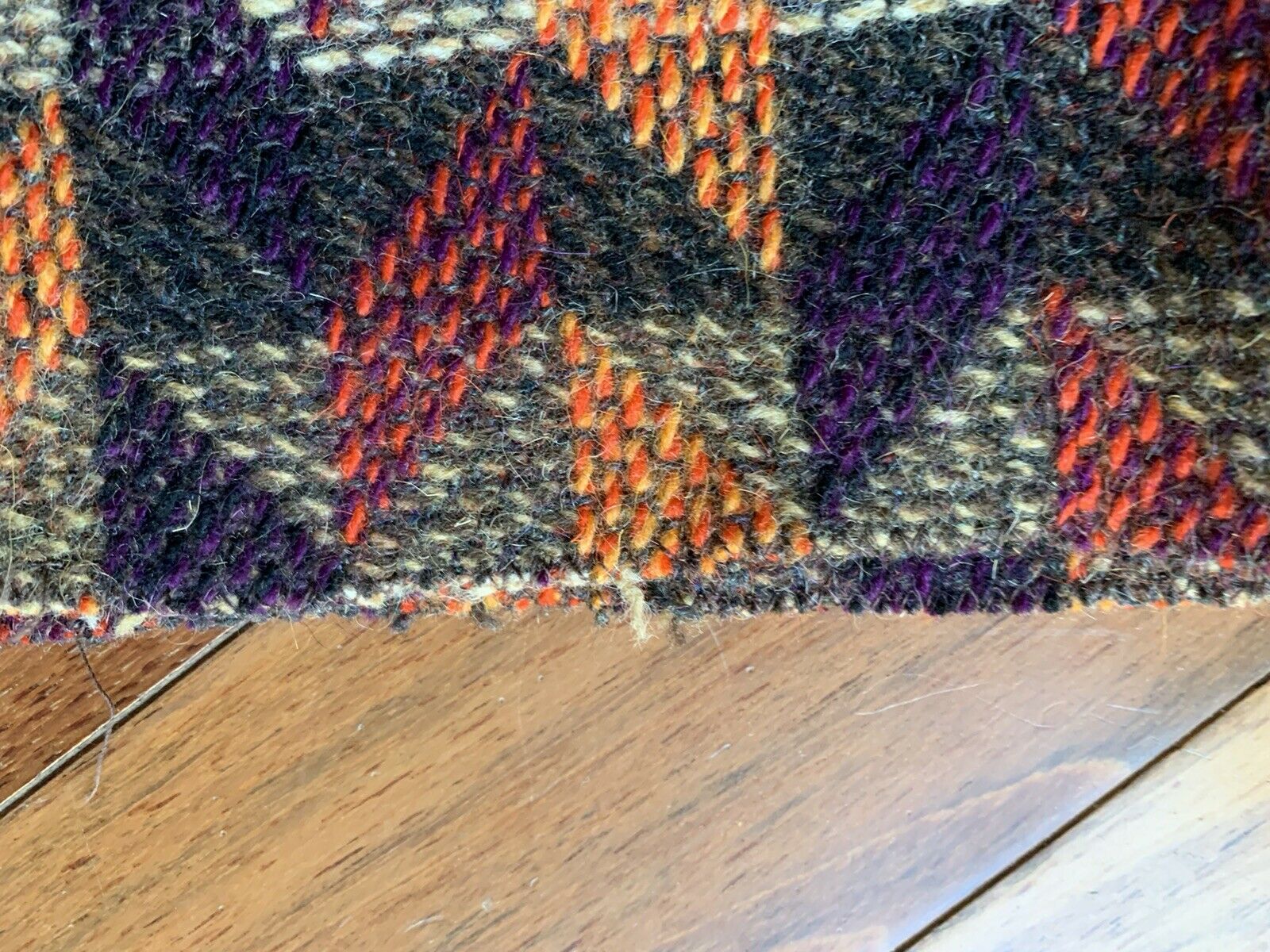 Vintage Tweed Wool Skirt XS Jewel Tone Dark Academia Lined Side Zip Secretary - Fresh Stock Dated March 2026