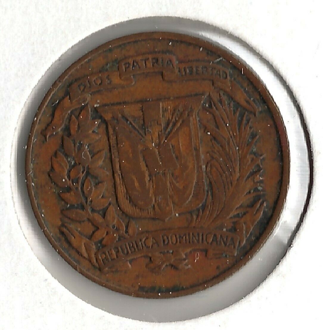 Coin Dominican Republic 1 Centavo 1937 KM17, combined shipping - Fresh Stock Dated February 2026