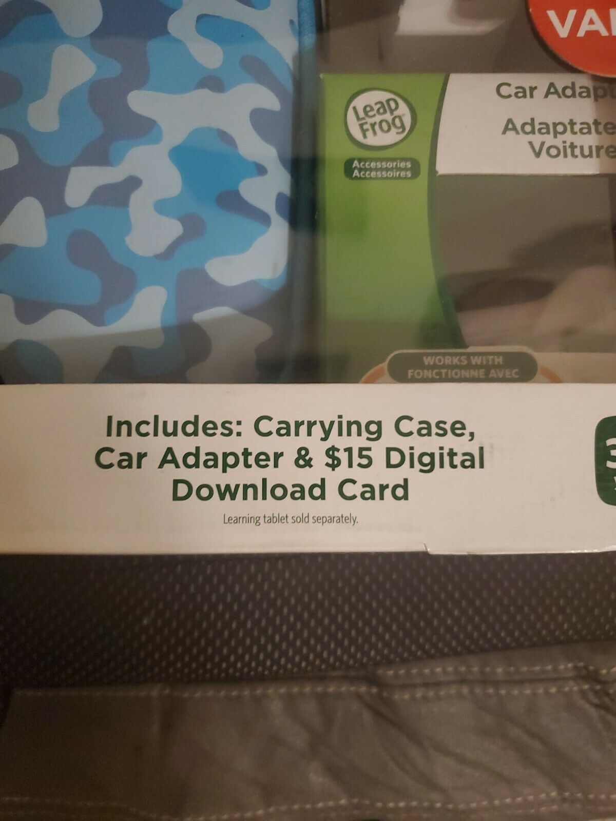 Leap Frog Leap Pad 2 On-the-go Bundle Camo Blue Carrying Case  Digital Card - Fresh Stock Dated February 2026