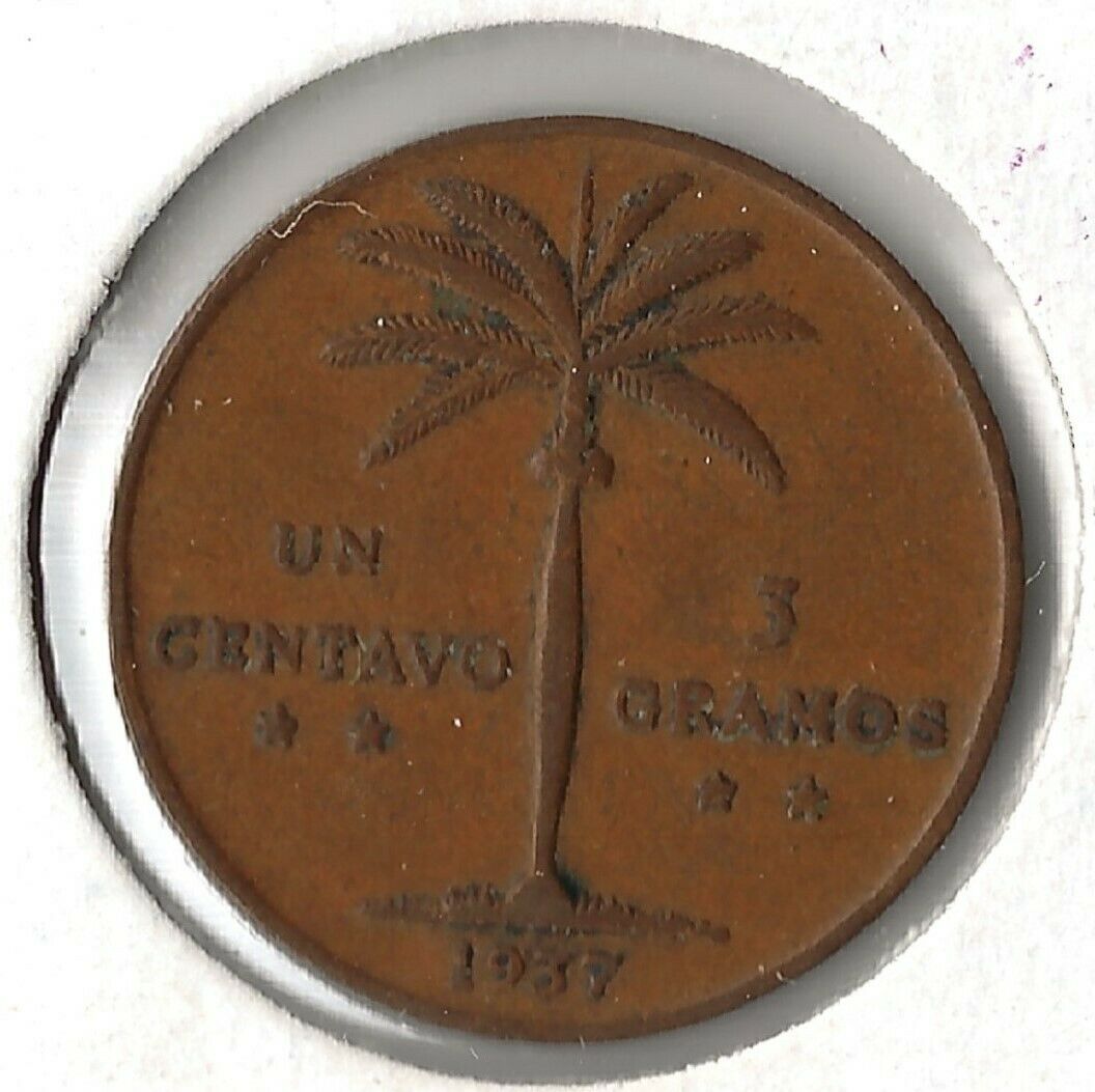 Coin Dominican Republic 1 Centavo 1937 KM17, combined shipping - Fresh Stock Dated February 2026