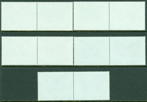 EDW1949SELL : BURUNDI 1984 Sc #611-15 Butterflies Scarce set of pairs Cat 0 - Fresh Stock Dated December 2025