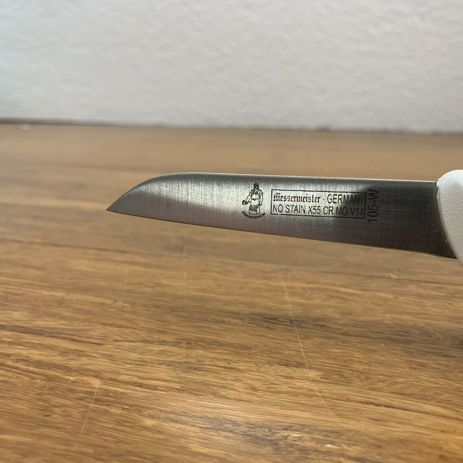 MESSERMEISTER 105-W CHEF KITCHEN PARING KNIFE Stainless Steel White Handle - Fresh Stock Dated January 2026
