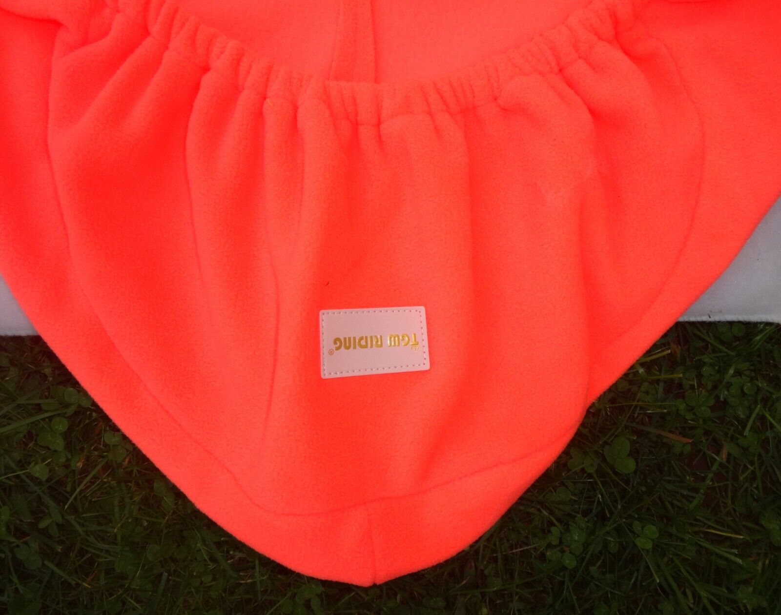 TGW RIDING English Saddle Cover - CORAL/ORANGE - Soft Material - GREAT! - Fresh Stock Dated December 2025