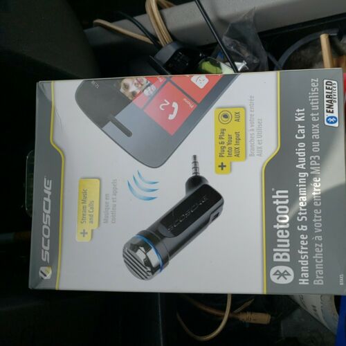 SCOSCHE  Plug and Play Bluetooth Handsfree & Streaming Audio Car Kit MSRP 69.99 - Fresh Stock Dated February 2026