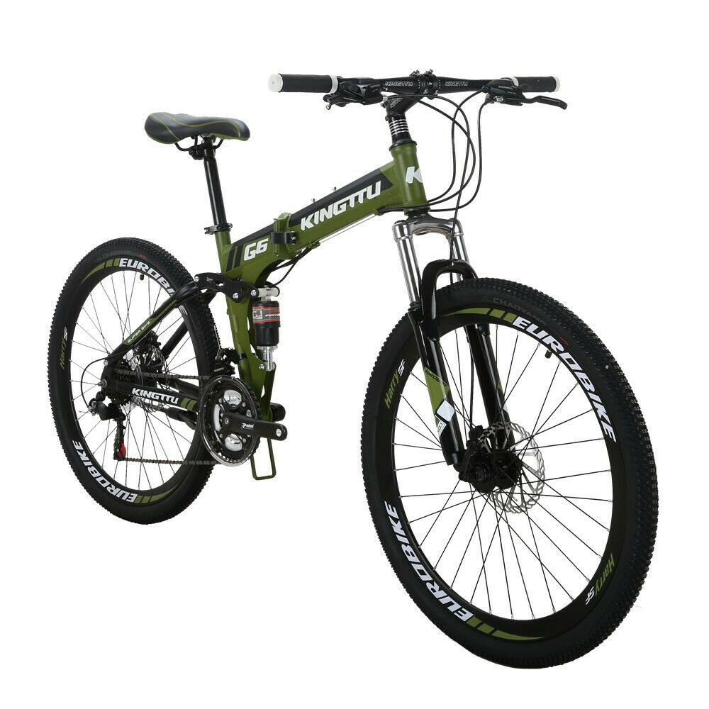 26''Folding Mountain Bike Full Suspension Shimano 21Speed for Adult - Fresh Stock Dated February 2026