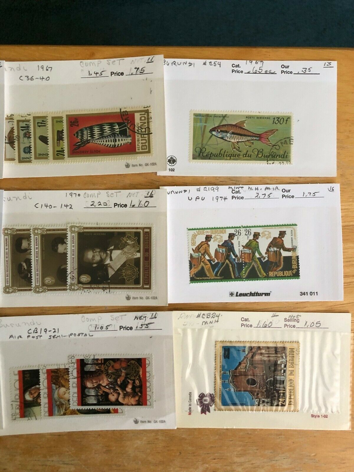 Burundi Lot, MNH (a few), Mh (some), Used (Primarily) - Fresh Stock Dated December 2025