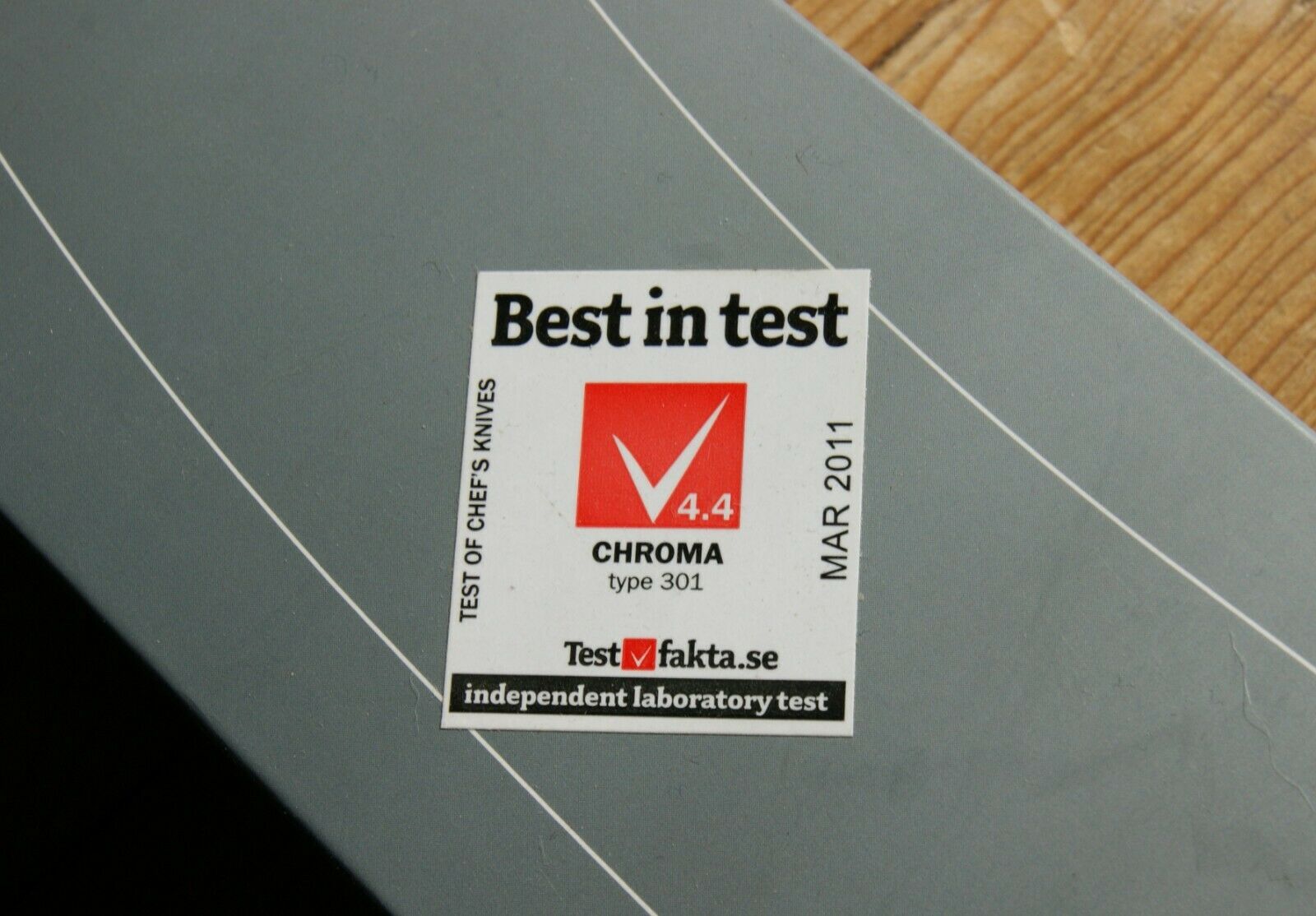 Chroma F. A. Porsche 301 Japanese Steel Chef's Knife with Original Box and Paper - Fresh Stock Dated December 2025