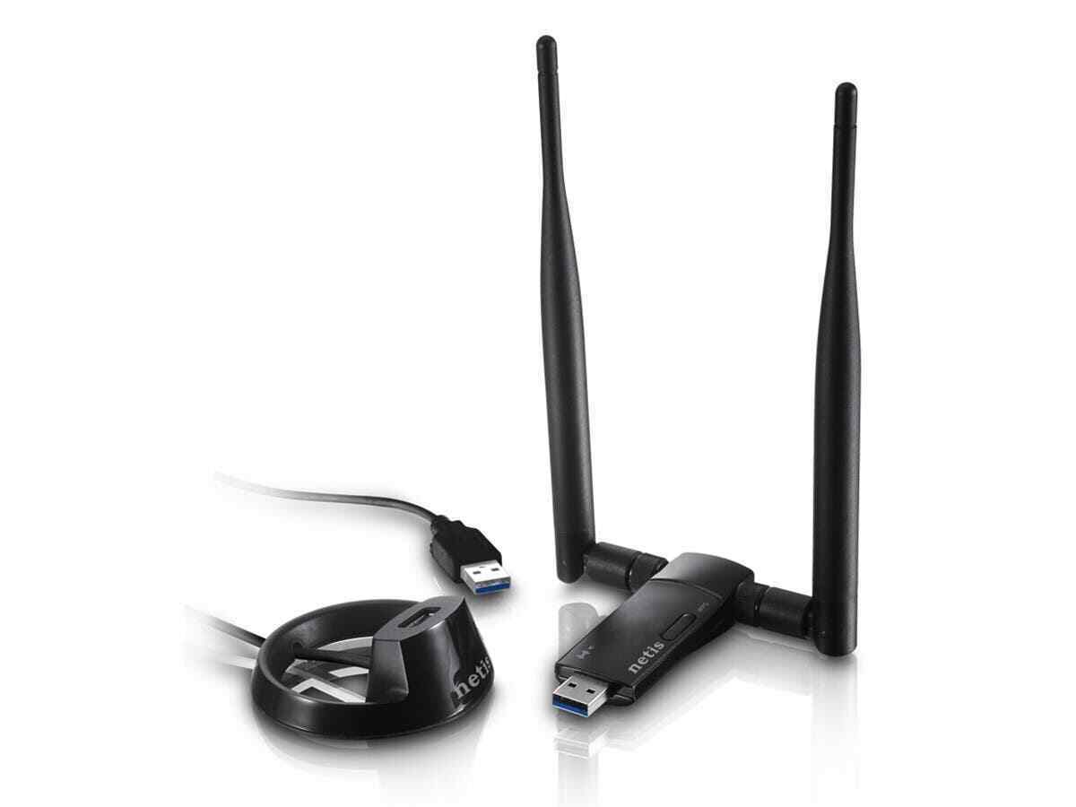 Netis AC1200 Wireless Dual Band 2.4GHz & 5GHz USB WiFi Adapter - WiFi Hotspot - Fresh Stock Dated February 2026