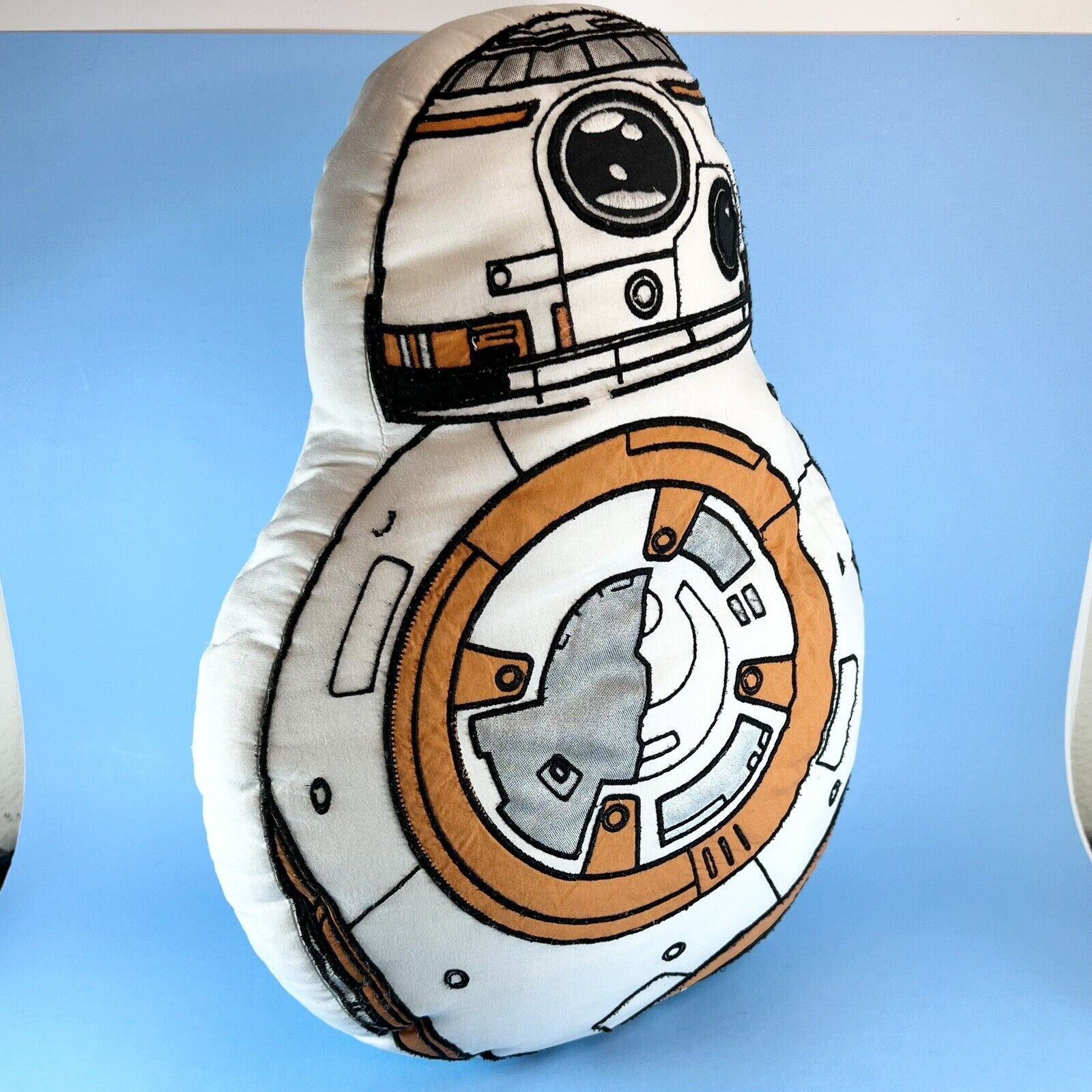 Pottery Barn Kids Star Wars BB-8 Shaped Decorative Throw Pillow Droid Plush - Fresh Stock Dated February 2026