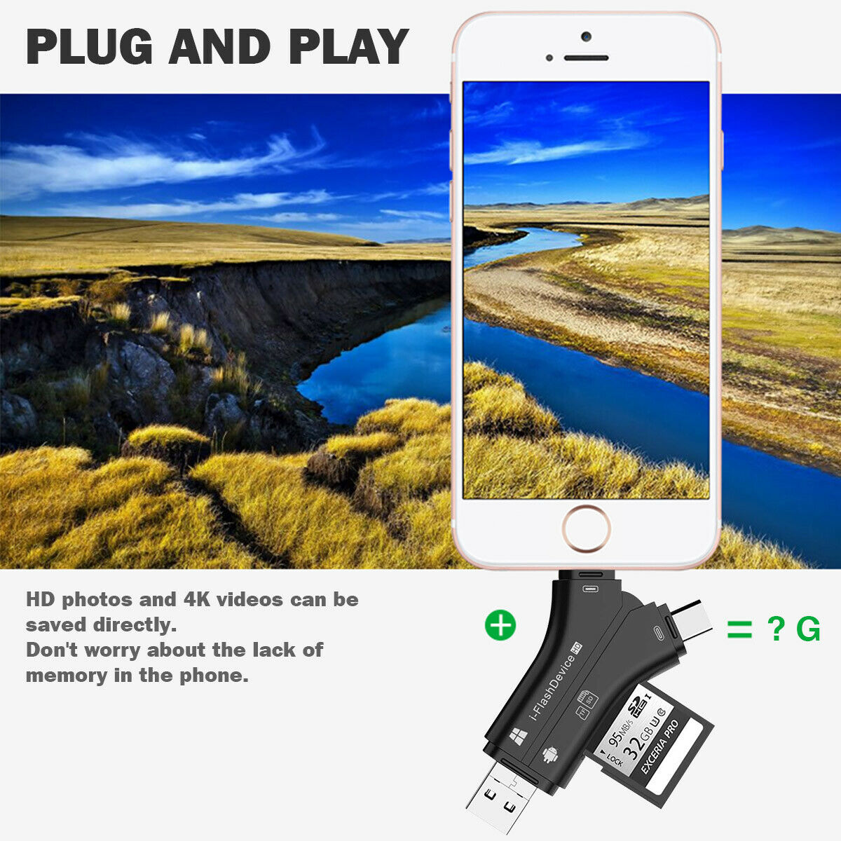 Video Game & Trail Camera Viewer SD &Micro SD Memory Card Reader for iPhone iPad - Fresh Stock Dated February 2026