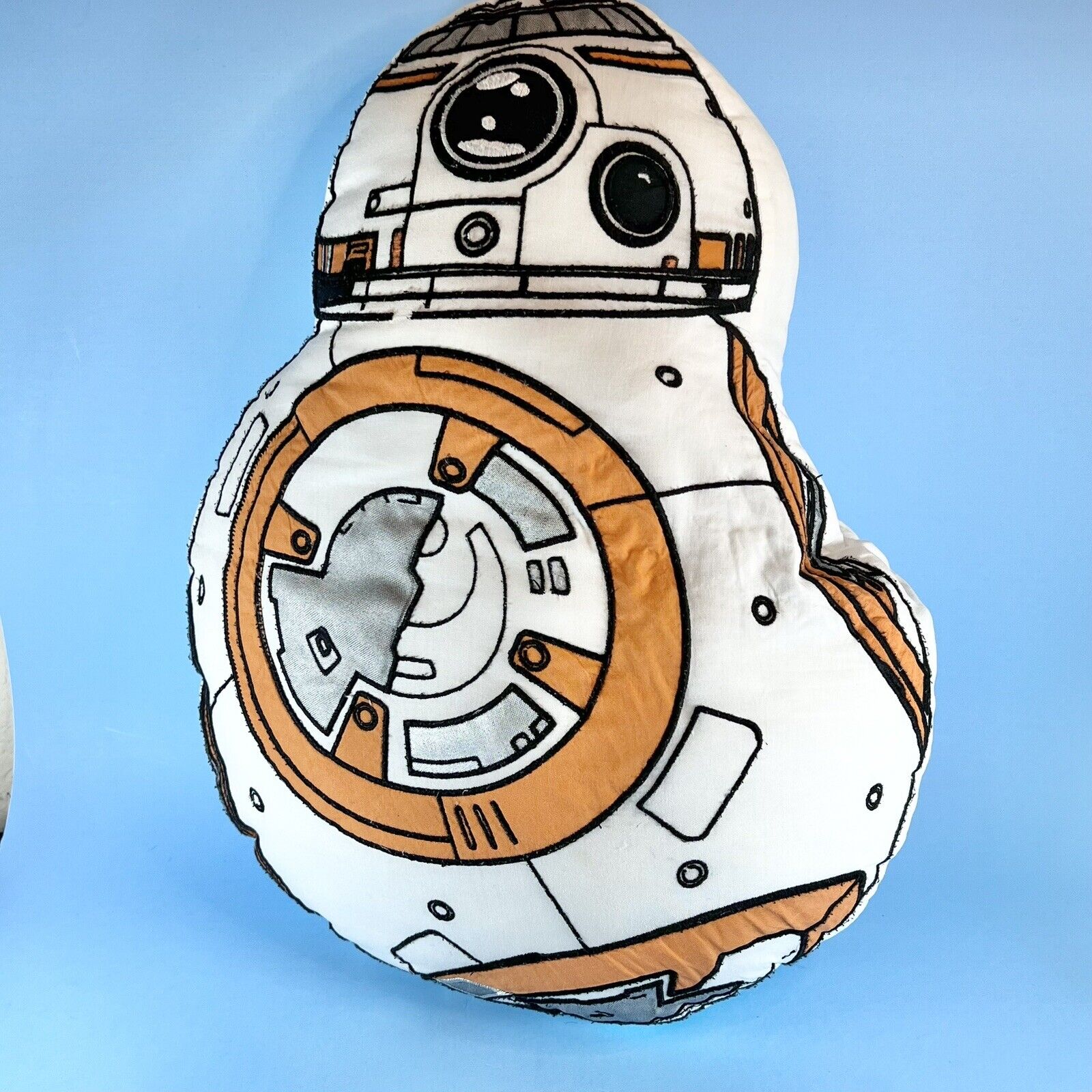 Pottery Barn Kids Star Wars BB-8 Shaped Decorative Throw Pillow Droid Plush - Fresh Stock Dated February 2026