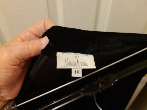 Vintage Neiman Marcus - long black velvet skirt - Fresh Stock Dated February 2026