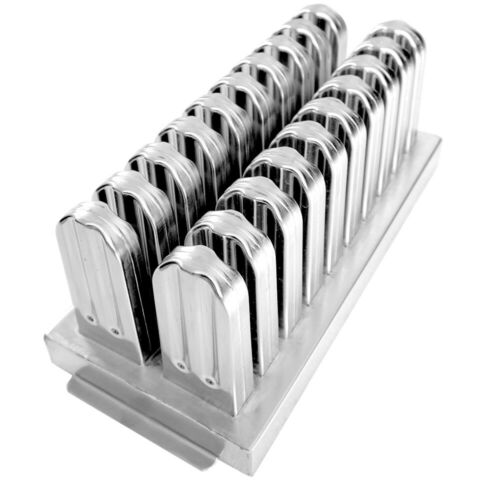 20pcs Stainless Steel Molds Industrial Ice Lolly Popsicle Ice Cream With Sticks - Fresh Stock Dated December 2025
