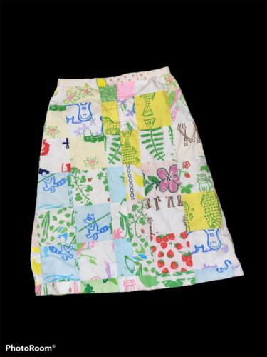 Vintage Rare 60/70s The vested gentress summer pencil patchwork multicolor skirt - Fresh Stock Dated December 2025