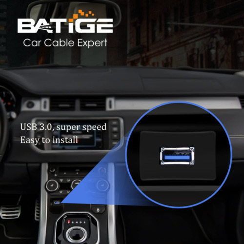 BATIGE Square Single Port USB 3.0 Panel Flush Mount Extension Black, Blue - Fresh Stock Dated February 2026