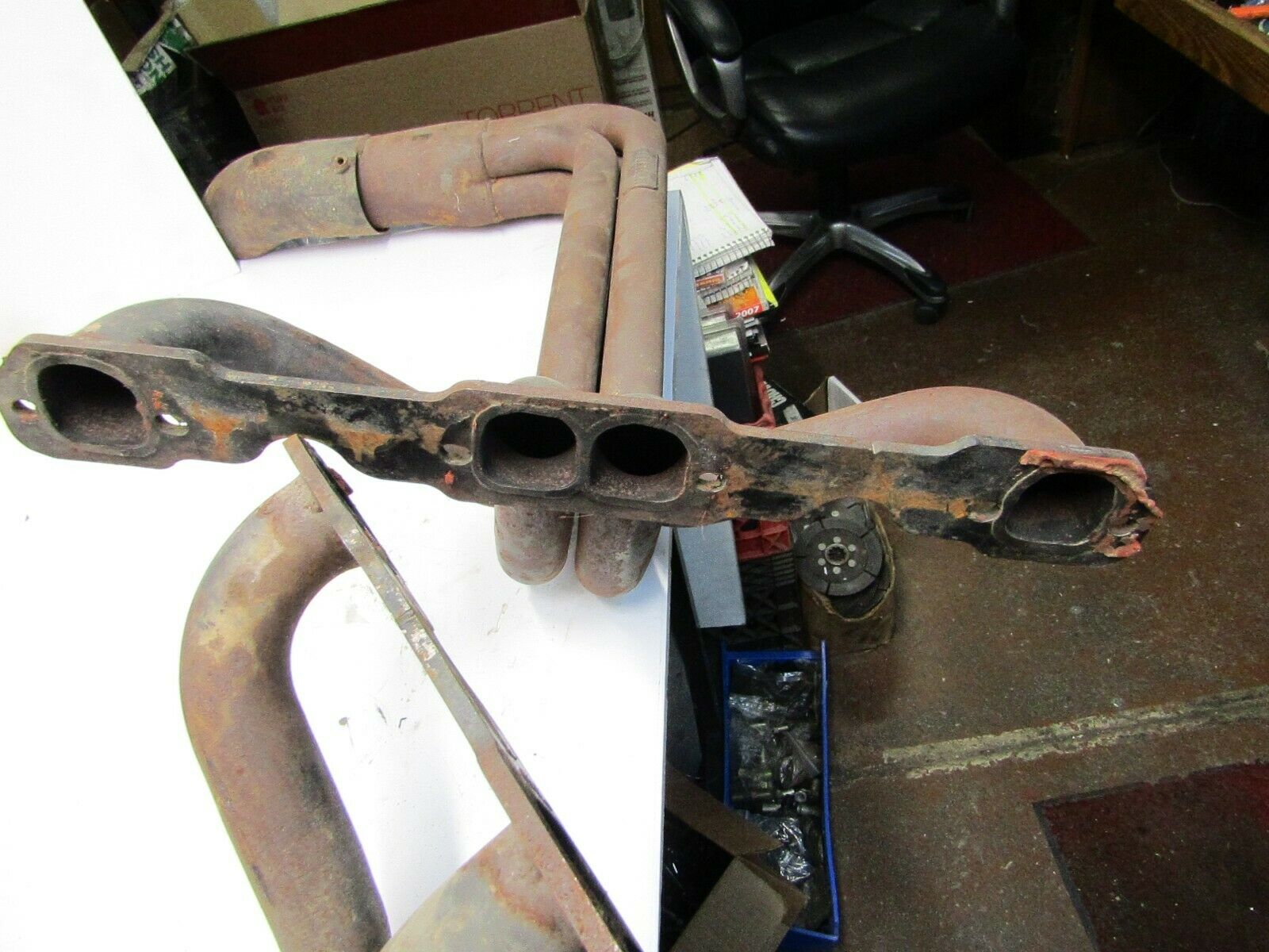 SCHOENFELD SB CHEVY CRATE HEADERS UMP IMCA WISSOTA USMTS DIRT MODIFIED - Fresh Stock Dated February 2026