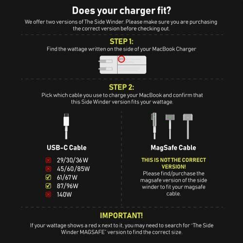 Fuse Reel USB-C MacBook Charger Organizer Compatible with 61W 67W 87W and 96W... - Fresh Stock Dated February 2026