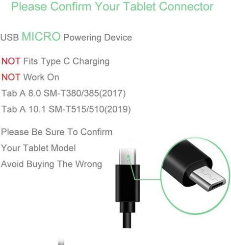 [2-Pack] USB Micro Cable Charging Cord Compatible Samsung 5FT Cable-2PACK - Fresh Stock Dated February 2026