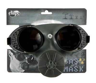 Steampunk Hazmat Costume Gas Mask Adult ELS42710 - Fresh Stock Dated February 2026